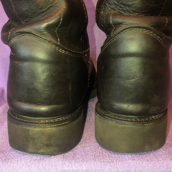 Used Men’s Justin Double Comfort Work Boots In Briar Pitstop 4761 Size 13D - Picture 6 of 13